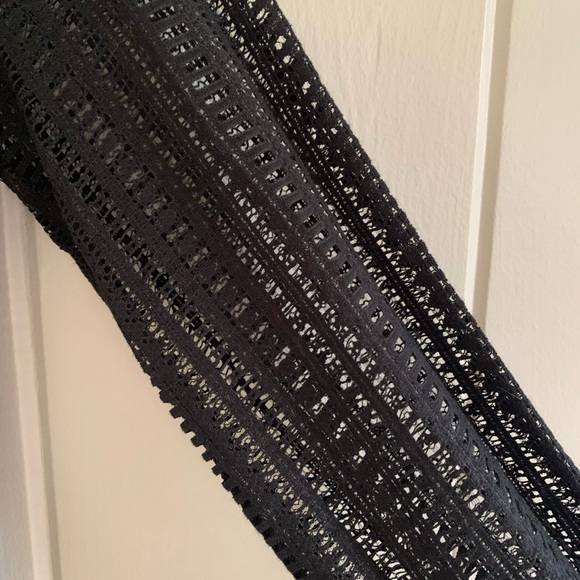 Sezane Sweater with lace sleeves black size L/EU 40 cotton wool blend - Picture 2 of 6